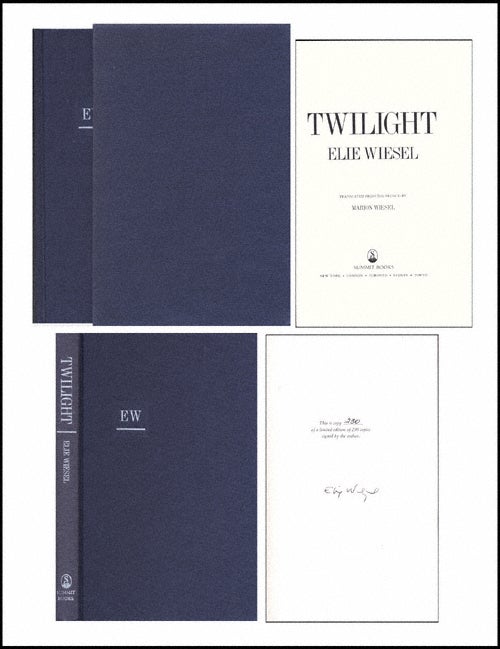 Item #1696 Twilight. Elie Wiesel.