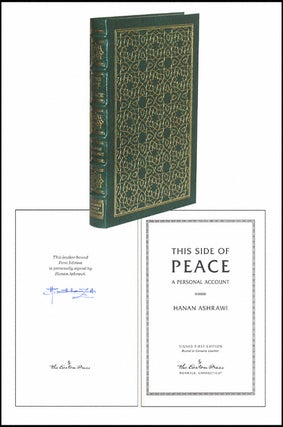 Item #2263 This Side of Peace: A Personal Account. Hanan Ashrawi