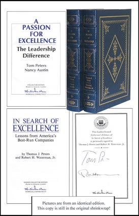 Item #2554 In Search of Excellence & A Passion for Excellence (2 VOL.). Nancy Austin Thomas J....