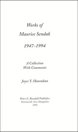 Works of Maurice Sendak 1947-1994