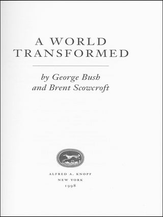 A World Transformed