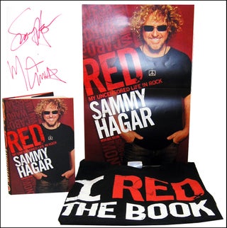 Item #3925 Red: My Uncensored Life in Rock [w/t-shirt and poster]. Michael Anthony w/ Joel...