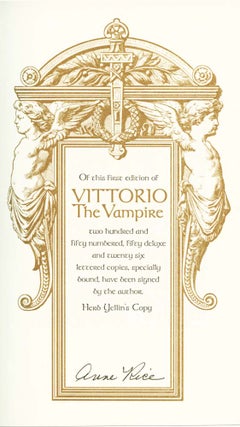 Vittorio The Vampire: "Herb Yellin's Copy"