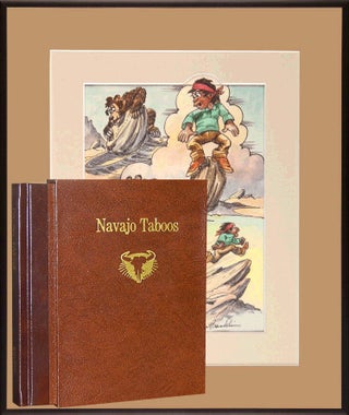 Item #4481 Navajo Taboos - Deluxe Edition with Framed Print. Fore Ernie Bulow, Tony Hillerman