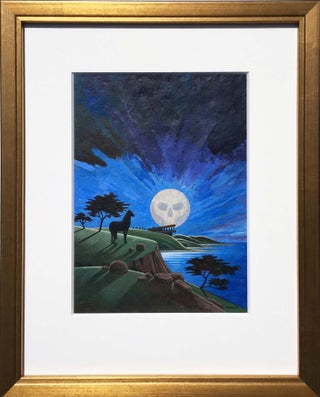 Item #4509 Moonblind: Original Painting + First Edition [2 items]. for Laura Crum Peter Thorpe