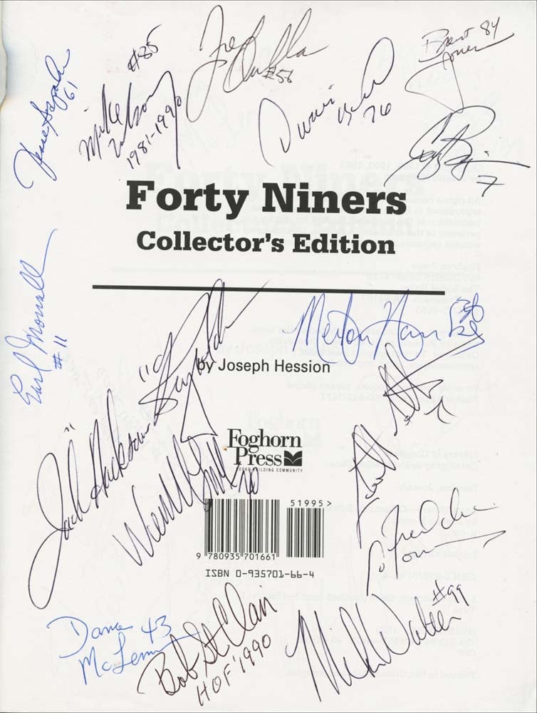 Forty Niners FOOTBALL : Features 30+ Football Player Signatures, Joseph M.  Hession