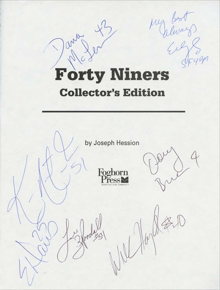 Forty Niners FOOTBALL : Features 30+ Football Player Signatures