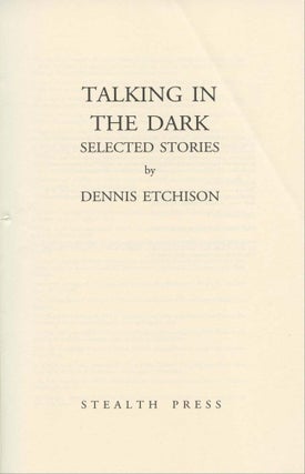 Talking in the Dark: "Herb Yellin's copy"