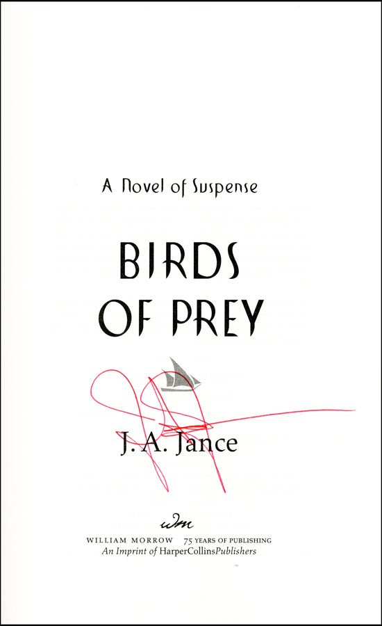 Birds of Prey : A Novel of Suspense | J. A. Jance | First Edition