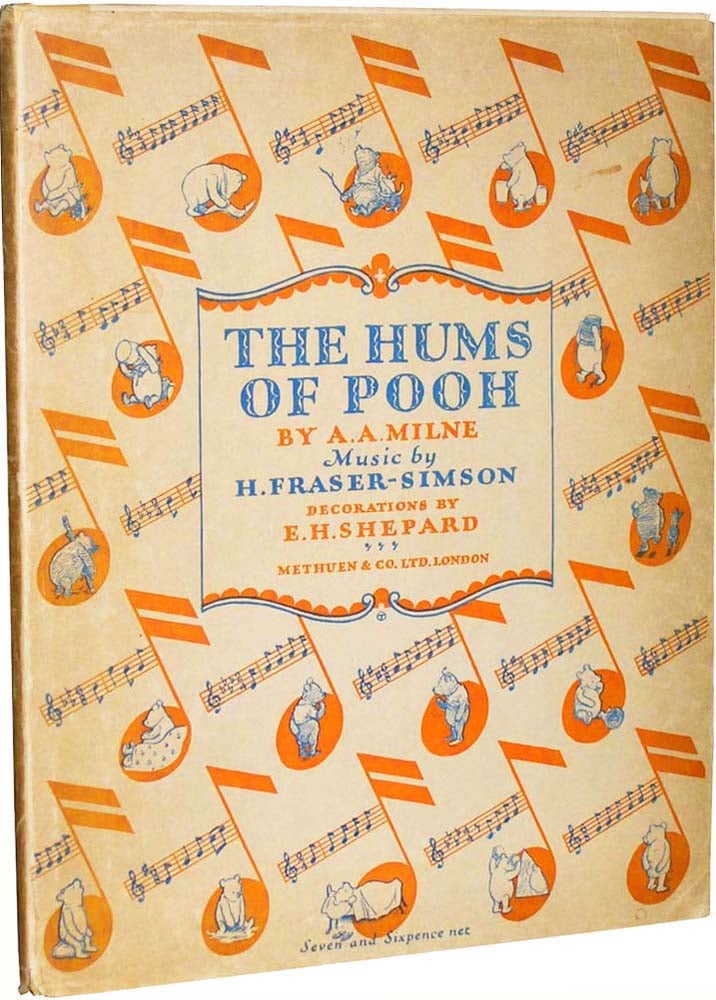Item #4617 The Hums of Pooh. H. Fraser-Simson with.