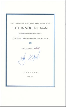 The Innocent Man: Murder and Injustice In A Small Town [Deluxe Signed Leather]