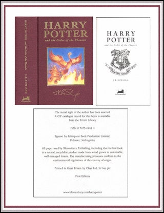 Item #4934 Harry Potter and the Order of the Phoenix. J K. Rowling
