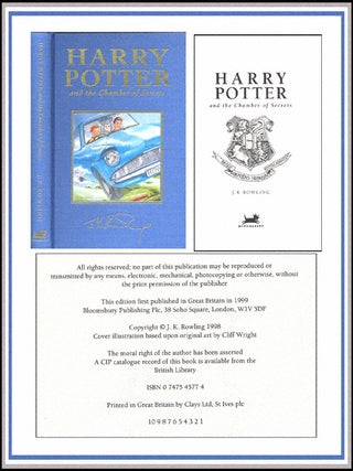 Item #5010 Harry Potter and the Chamber of Secrets. J K. Rowling