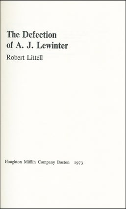 The Defection of A.j. Lewinter