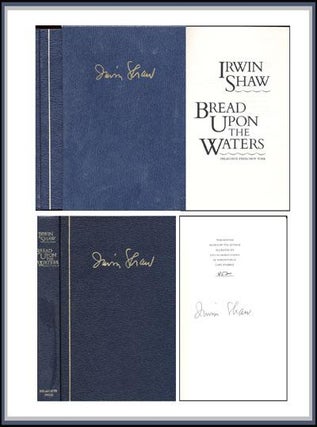 Item #918 Bread Upon the Waters. Irwin Shaw
